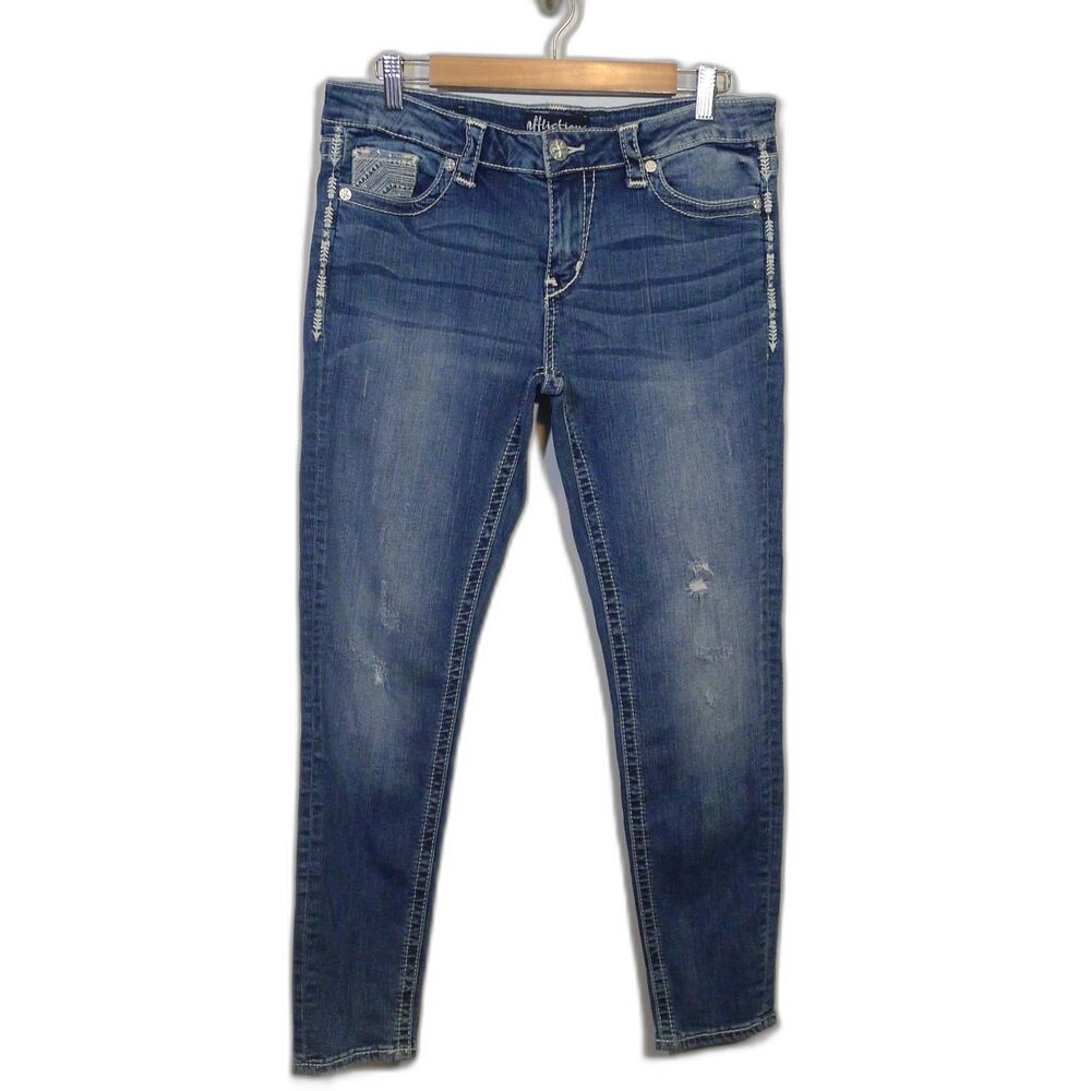 Affliction Lightly Distressed Raquel Jean 31